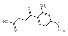4-(4-甲氧基-2-甲基-苯基)-4-氧代-丁酸结构式
