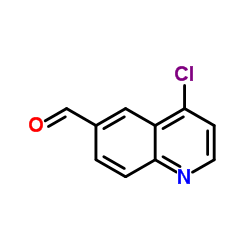 4-氯喹啉-6-甲醛结构式