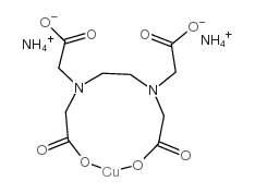 乙二胺四乙酸二铵铜盐溶液结构式