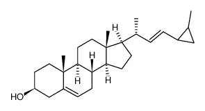 22-dehydro-24,26-cyclocholesterol Structure