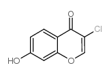 3-chloro-7-hydroxychromen-4-one结构式