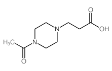 3-(4-ACETYL-PIPERAZIN-1-YL)-PROPIONIC ACID Structure
