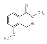 2-溴甲基-3-甲氧基苯甲酸甲酯结构式