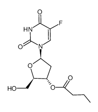 3'-O-butanoyl-5-fluoro-2'-deoxyuridine Structure