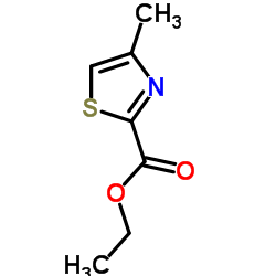 4-甲基噻唑-2-甲酸乙酯结构式