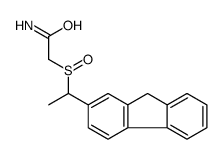 2-[1-(9H-fluoren-2-yl)ethylsulfinyl]acetamide Structure
