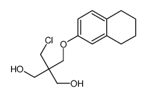2-(Chloromethyl)-2-[[(5,6,7,8-tetrahydronaphthalen-2-yl)oxy]methyl]-1,3-propanediol Structure