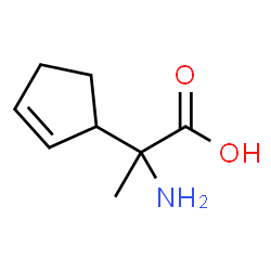2-Cyclopentene-1-aceticacid,alpha-amino-alpha-methyl-,(R*,S*)-(9CI)结构式