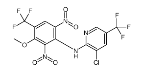 3-chloro-N-[3-methoxy-2,6-dinitro-4-(trifluoromethyl)phenyl]-5-(trifluoromethyl)pyridin-2-amine结构式