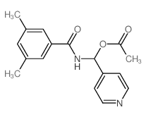 [[(3,5-dimethylbenzoyl)amino]-pyridin-4-yl-methyl] acetate结构式
