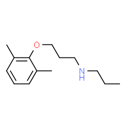 1-Propanamine,3-(2,6-dimethylphenoxy)-N-propyl-(9CI) Structure