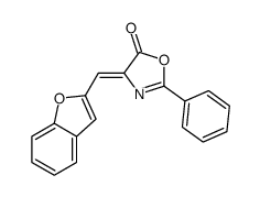4-(1-benzofuran-2-ylmethylidene)-2-phenyl-1,3-oxazol-5-one Structure