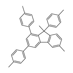 7,9-dimethyl-1,3,9-tris(p-methylphenyl)fluorene结构式