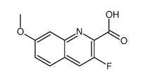 3-fluoro-7-methoxyquinoline-2-carboxylic acid Structure