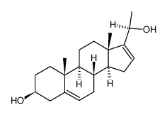 (20R)-pregnadiene-(5,16)-diol-(3β,20) Structure