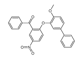 2-(4-methoxy-biphenyl-3-yloxy)-5-nitro-benzophenone Structure
