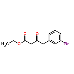 Ethyl 4-(3-bromophenyl)-3-oxobutanoate structure