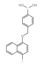 4-[(4’-氯-1-萘氧基)甲基]苯基硼酸结构式