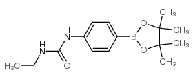 1-Ethyl-3-(4-(4,4,5,5-tetramethyl-1,3,2-dioxaborolan-2-yl)phenyl)urea Structure