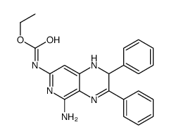 ethyl N-(5-amino-2,3-diphenyl-1,2-dihydropyrido[3,4-b]pyrazin-7-yl)carbamate结构式