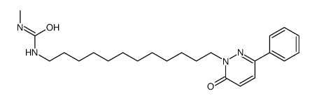 1-methyl-3-[12-(6-oxo-3-phenylpyridazin-1-yl)dodecyl]urea结构式