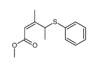 methyl 3-methyl-4-phenylthiopent-2-enoate Structure