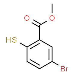 METHYL 5-BROMO-2-MERCAPTOBENZOATE Structure