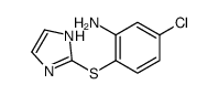 5-chloro-2-(1H-imidazol-2-ylsulfanyl)aniline结构式