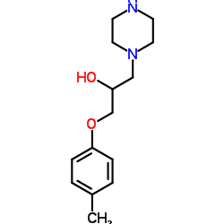 1-PIPERAZIN-1-YL-3-P-TOLYLOXY-PROPAN-2-OL结构式