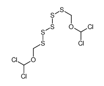 dichloro-[(dichloromethoxymethylpentasulfanyl)methoxy]methane结构式