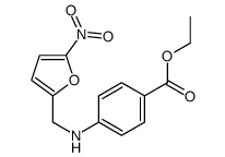 ethyl 4-[(5-nitrofuran-2-yl)methylamino]benzoate结构式