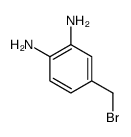4-(bromomethyl)benzene-1,2-diamine结构式