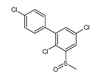 2,5-dichloro-1-(4-chlorophenyl)-3-methylsulfinylbenzene Structure
