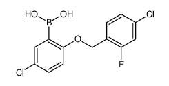 Boronic acid, B-[5-chloro-2-[(4-chloro-2-fluorophenyl)methoxy]phenyl] Structure