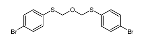 1-bromo-4-[(4-bromophenyl)sulfanylmethoxymethylsulfanyl]benzene Structure