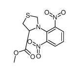 methyl 3-(2,6-dinitrophenyl)-1,3-thiazolidine-4-carboxylate结构式