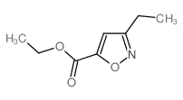 3-乙基异噁唑-5-羧酸乙酯结构式