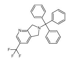 3-(trifluoromethyl)-6-trityl-6,7-dihydro-5H-pyrrolo[3,4-b]pyridine Structure