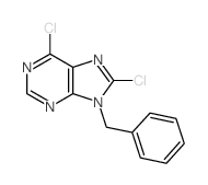 9-benzyl-6,8-dichloro-purine结构式