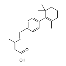 (2E,4E)-3-methyl-5-[2-methyl-4-(2,6,6-trimethylcyclohexen-1-yl)phenyl]penta-2,4-dienoic acid Structure