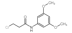 3-chloro-N-(3,5-dimethoxyphenyl)propanamide结构式