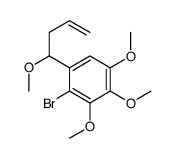 4-bromo-1,2,3-trimethoxy-5-(1-methoxybut-3-enyl)benzene结构式