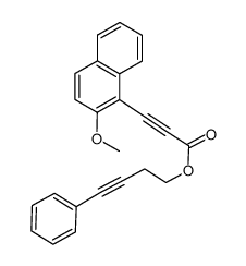 4-phenylbut-3-ynyl 3-(2-methoxynaphthalen-1-yl)propiolate Structure