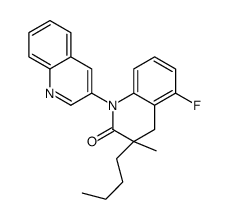 3-butyl-5-fluoro-3-methyl-1-quinolin-3-yl-4H-quinolin-2-one Structure