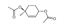 trans-1,4-Diacetoxy-1-methyl-2-cyclohexene Structure