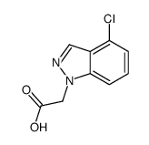 2-(4-chloroindazol-1-yl)acetic acid结构式