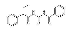 Benzeneacetamide, N-[(benzoylamino)carbonyl]-α-ethyl Structure