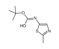 tert-butyl N-(2-methyl-1,3-thiazol-5-yl)carbamate Structure