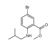 methyl 5-bromo-2-(2-methylpropylamino)benzoate Structure