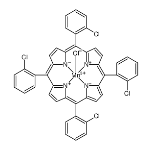 Manganese, chloro[5,10,15,20-tetrakis(2-chlorophenyl)-21H,23H-porphinato(2-)-κN21,κN22,κN23,κN24]-, (SP-5-12)- Structure